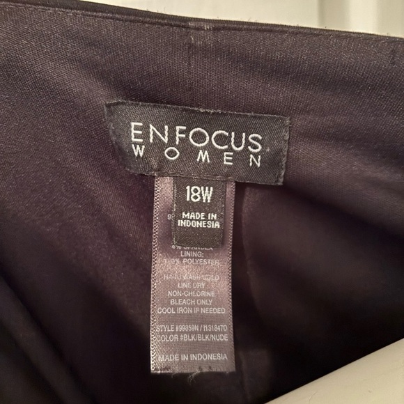 Enfocus Black and Lace Dress 18W - Picture 8 of 10